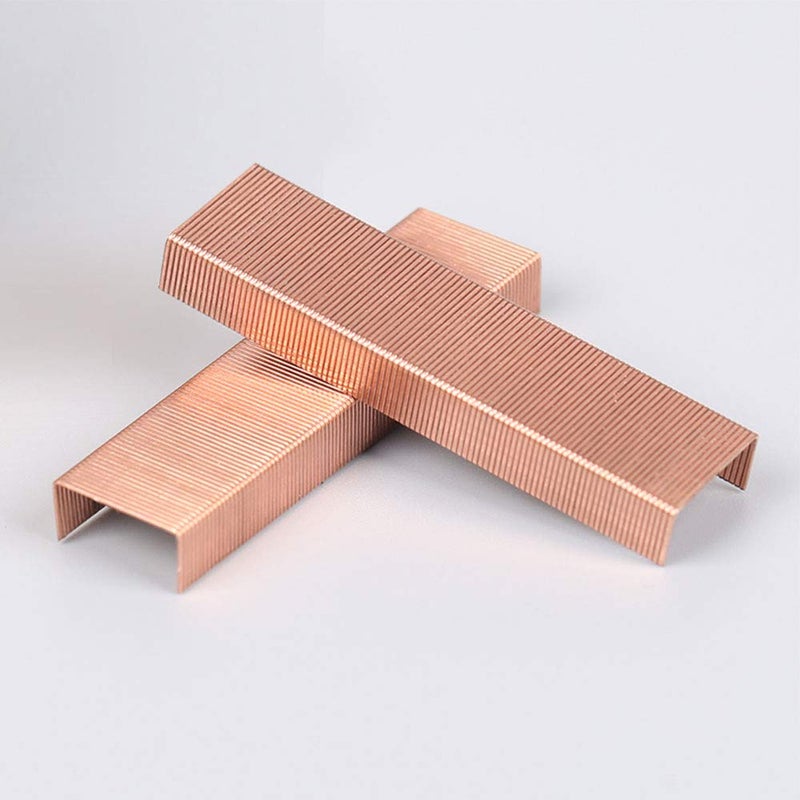 MultiBey 4000 Rose Gold Staples, Standard Size #12 Colored Staple Refill for Desk Stapler, 1000 Per Box, 4 Boxes Count Staples for Office School Home - Image 4